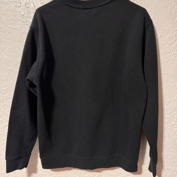 QUICKSILVER BLACK LOGO CREWNECK PULLOVER UNISEX- SIZE: S GENTLY WORN - Picture 4 of 4